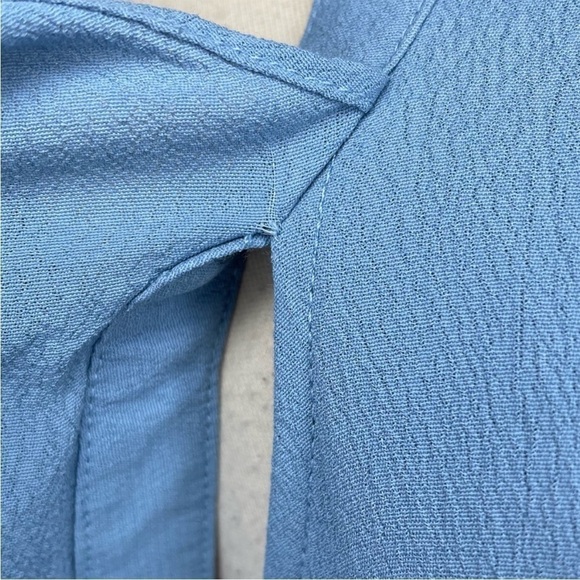 PRIVACY PLEASE Acme Blue Wrap Maxi Dress size S - Picture 8 of 11